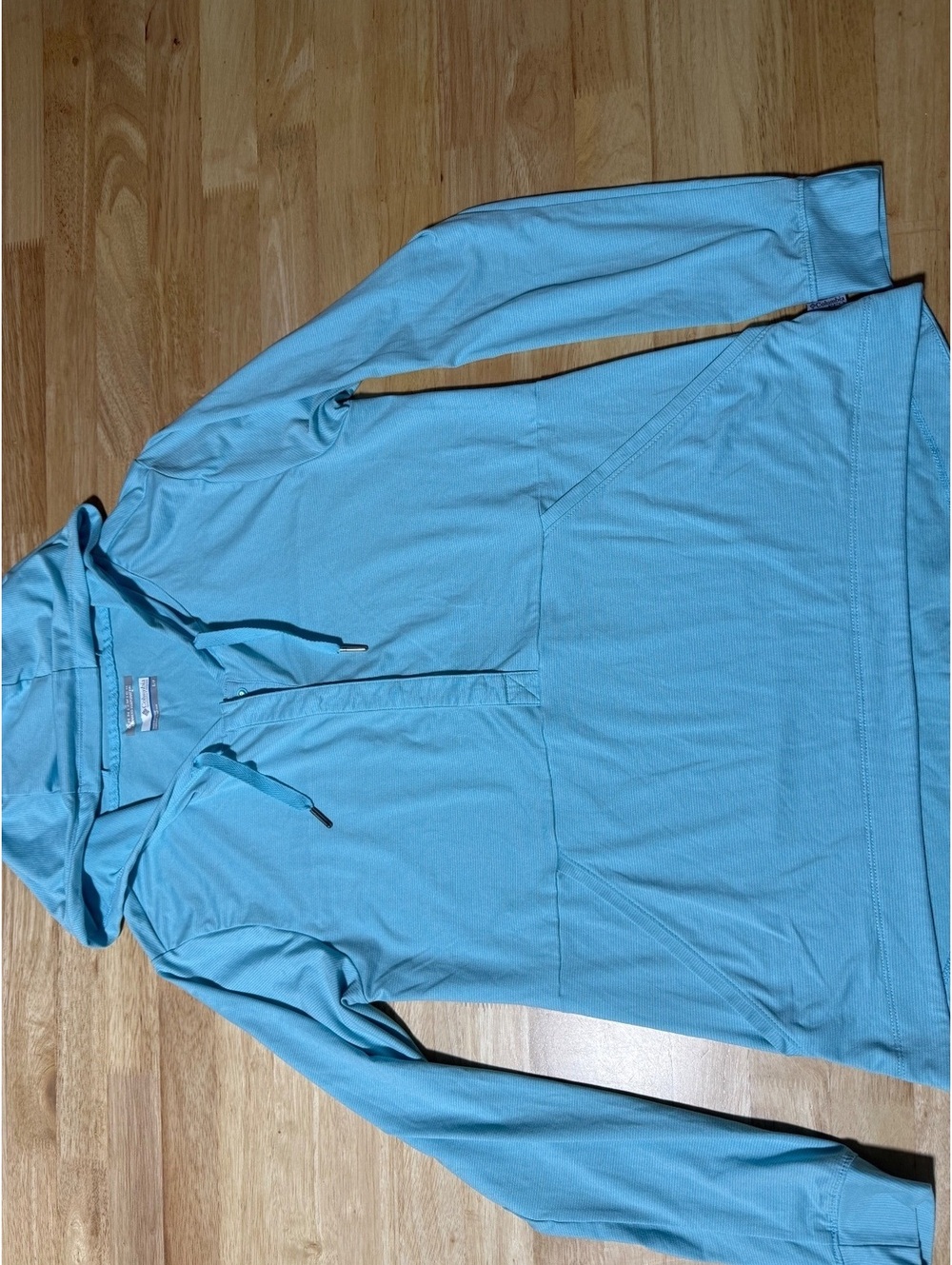 Columbia PFG Women’s Small Blue Omni-Wick Hooded Pullover Hoodie